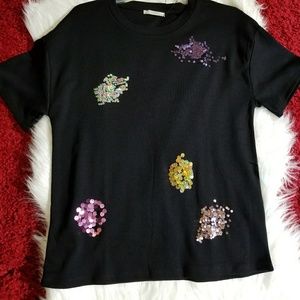 Sequinned tshirt